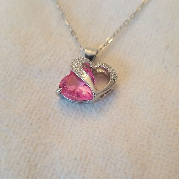 ❤ Hot Pink Heart Jewelry Set - Picture 3 of 7